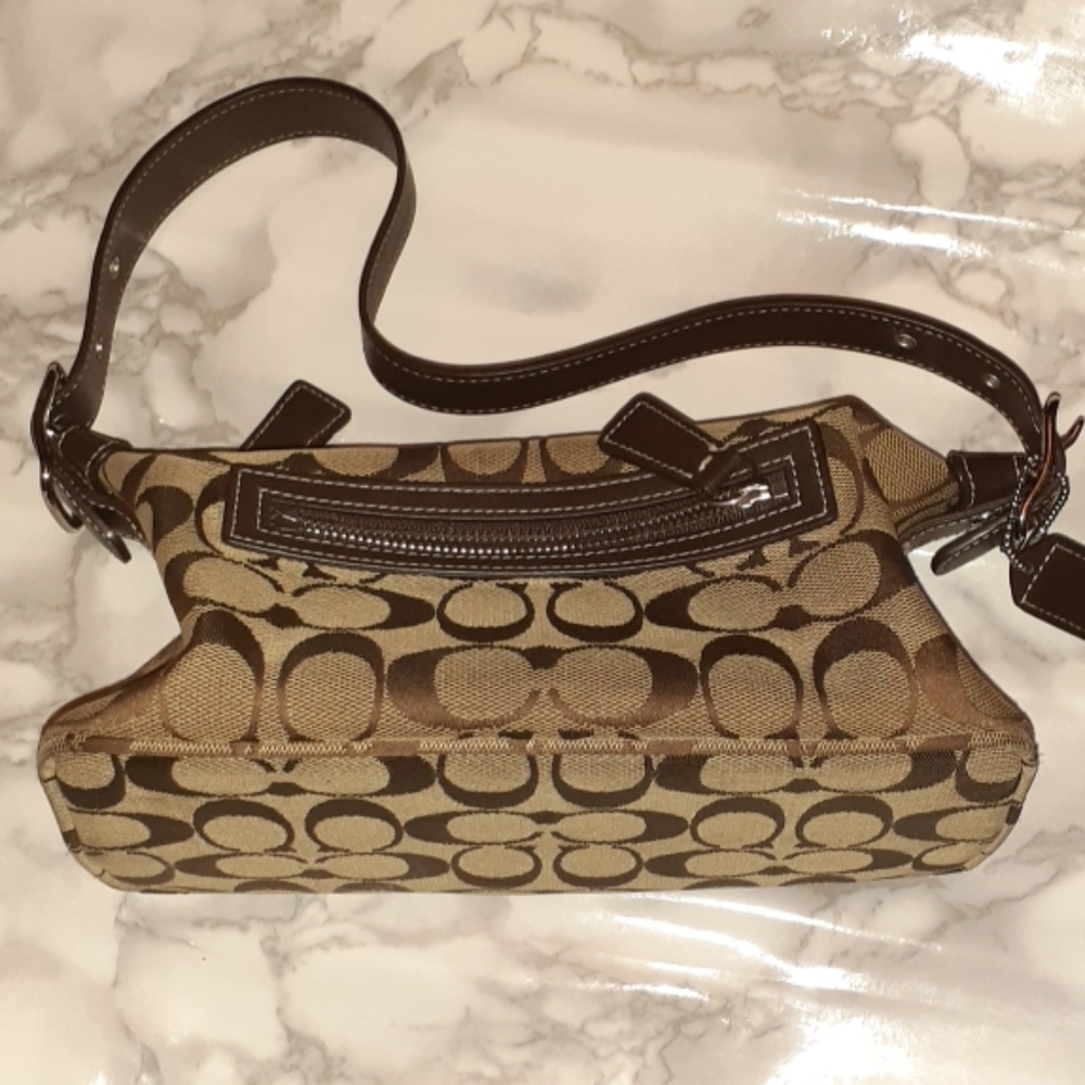 Light and Dark Brown Coach Shoulder Bag